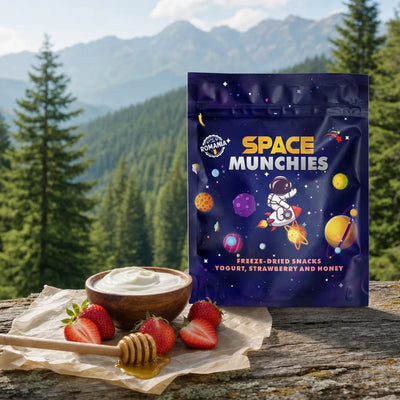 Space Munchies Iaurt liofilizat cu Capsuni si Miere 50g
